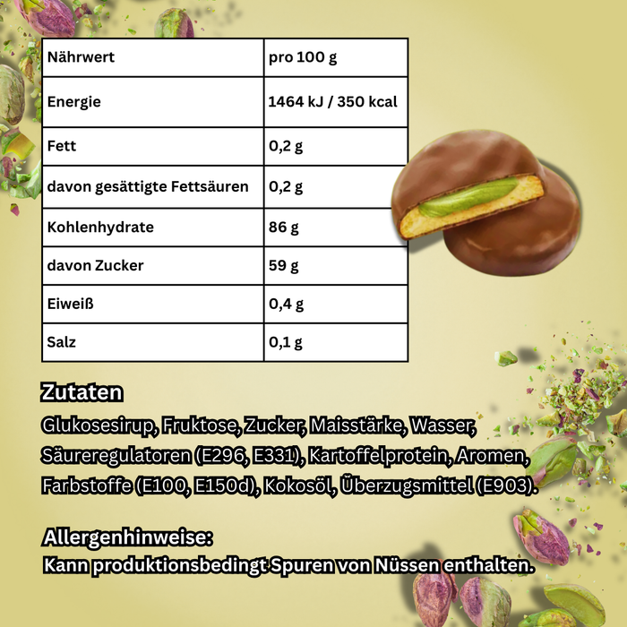 Bergen Obsession Pistachio Chocolate – Süßigkeit mit Pistaziengeschmack – 128 g