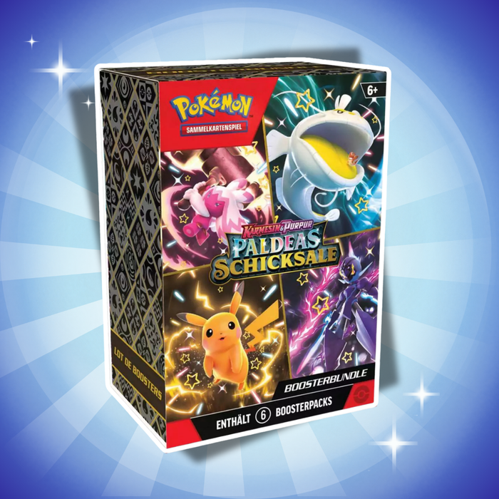 Pokémon Paldeas Schicksale Booster Bundle Display Deutsch – 10 Bundles, 60 Booster