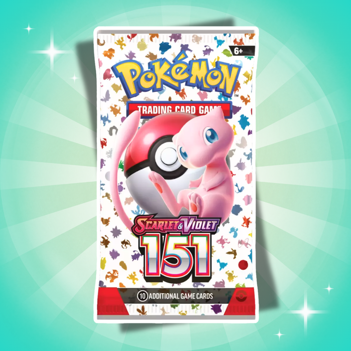 Pokémon Karmesin & Purpur 151 Poster Box Englisch – 3 Booster + Promokarte + Poster
