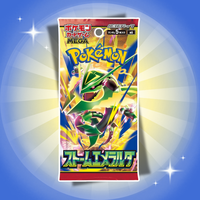 Pokémon Storm Emerald Japanisch Booster Box – 30 Boosterpacks mit 5 Karten