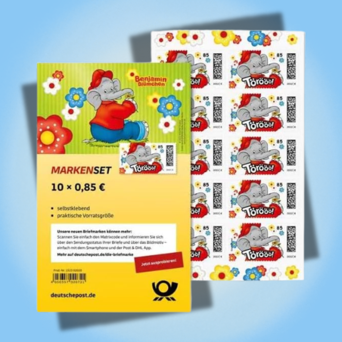 10x 85 Cent Briefmarken Deutschland – Zufällig ausgewähltes Motiv, Selbstklebend, Frankierwert 0,85€