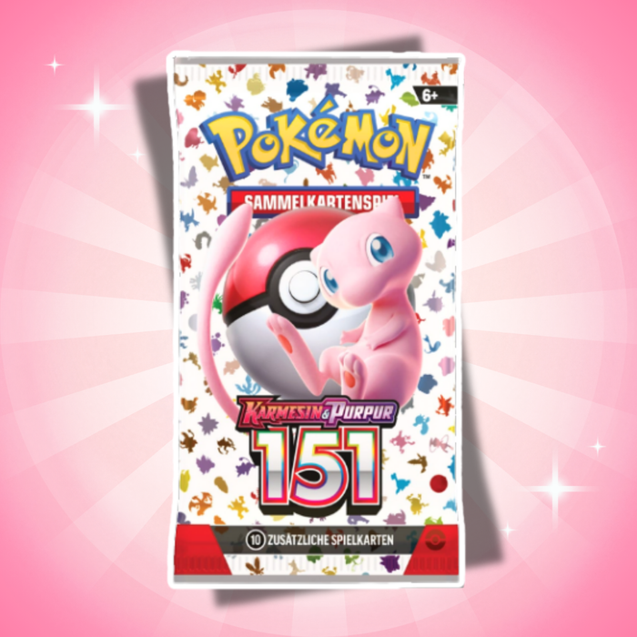 Pokémon Karmesin & Purpur 151 Booster Bundle Deutsch – 6 Boosterpacks mit je 10 Karten