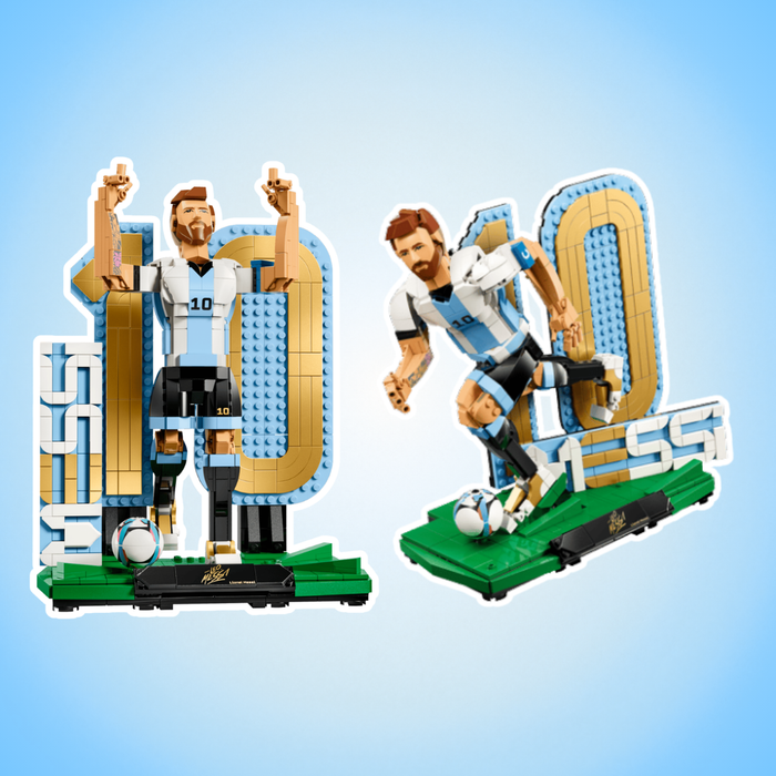 LEGO Editions Lionel Messi Football Legend #43015 Bau- und Displayset – 958 Teile, Fußball Sammlerfigur & Deko