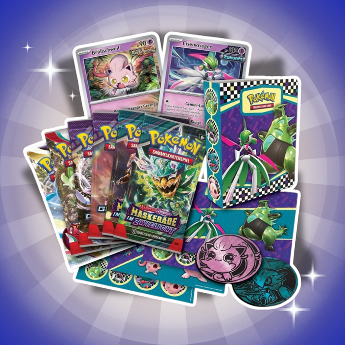 Pokémon Back to School 2024 Sammelkoffer Deutsch – 6 Booster + 2 Holo-Karten + Zubehör