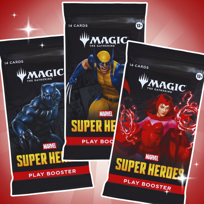 Magic: The Gathering Marvel Super Heroes Play-Booster Display Englisch – 30 Booster