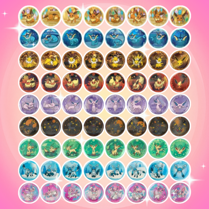 Pokémon Terastal Gathering Badge Set CSV9.5 Chinesisch – 1 Booster + Eeveelution Anstecknadel