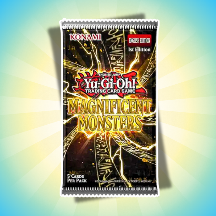 YuGiOh! Magnificent Monsters Box Englisch – 3 Packs à 5 Karten + 3 Secret Rare Karten