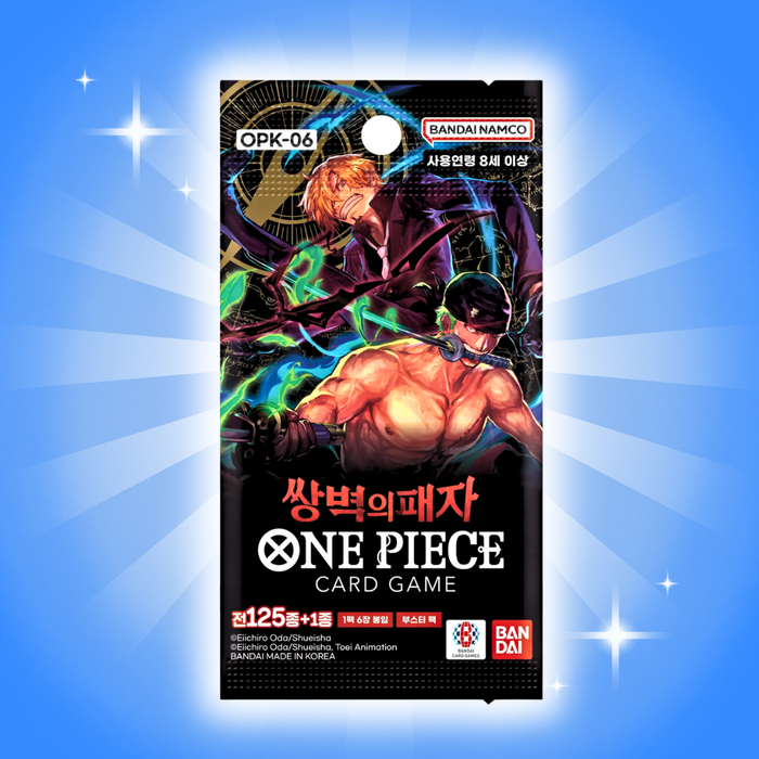 Bandai One Piece OP-06 Wings of the Captain Booster Display | Koreanische Version | 24 Boosterpacks | TCG
