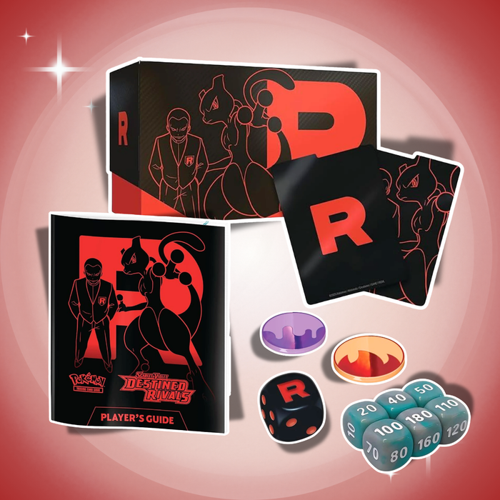 Pokémon Karmesin & Purpur – Destined Rivals Elite Trainer Box Englisch Ewige Rivalen – 9 Booster + Promokarte