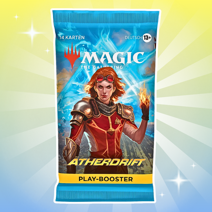 Magic: The Gathering Ätherdrift Play Booster Display Deutsch – 30 Boosterpacks, je 14 Karten, MTG Sammelkartenspiel Box