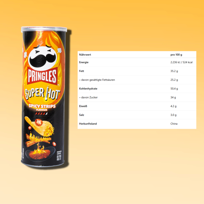 3x Asiatische Pringles – Verschiedene Sorten, 3x 102g | Peri Peri, Desi Masala, Super Hot Spicy Strips
