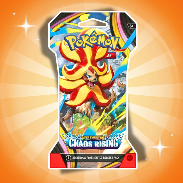 Pokémon Mega Evolution Chaos Rising Sleeved Booster Englisch – 10 Karten + Codekarte