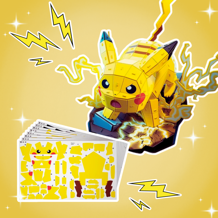 Spin Master 4D Build – Pokémon Pikachu | Modellbausatz | 201 Teile