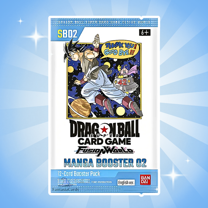 Dragon Ball Fusion World Manga Booster 02 Display Englisch – 24 Boosterpacks, Sammelkartenspiel Box, Offizielles TCG Set