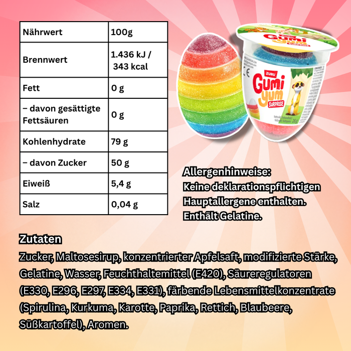 ZURU Gumi Yum Surprise 26 g – Fruchtgummi mit Überraschung