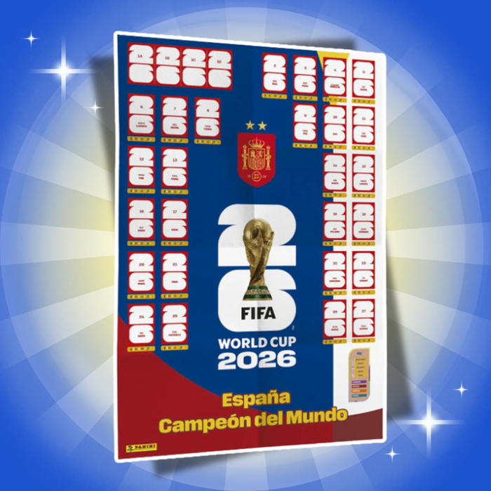 FIFA World Cup 2026 Winner Set Sticker Poster – 30 Sticker + Winner Poster