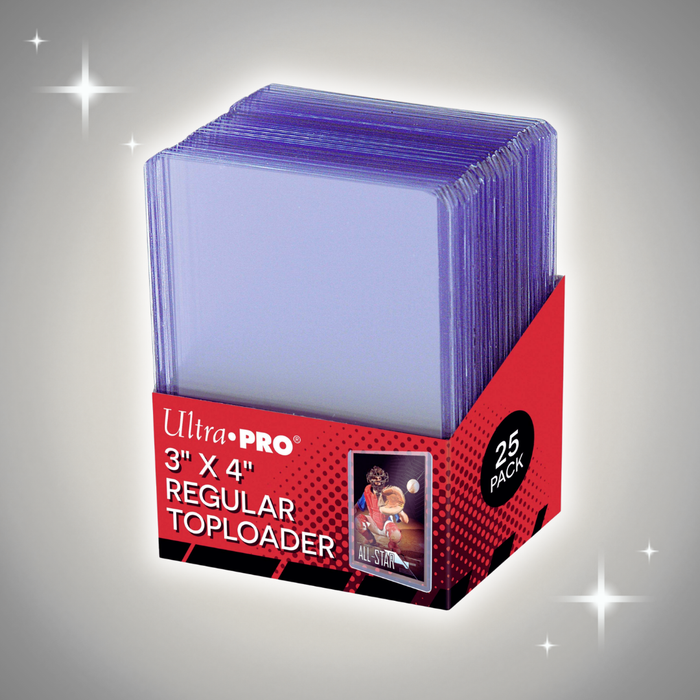 4x Ultra PRO Clear Regular Toploader 3" x 4" | je 25 Stück | Karten Schutzhüllen