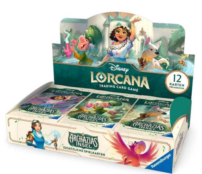 Archazias Insel | 24 Booster Display (Deutsch) | 288 Sammelkarten | Lorcana Trading Card Game TCG