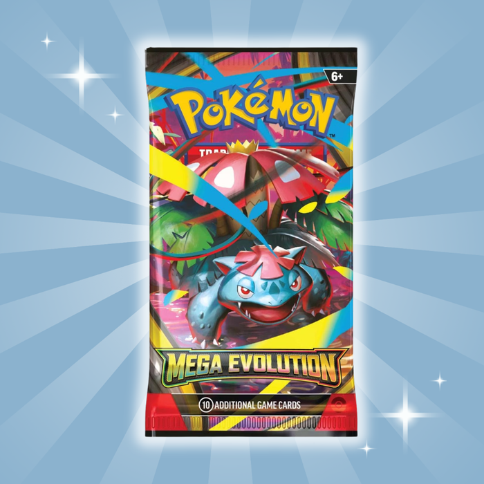Pokémon TCG – Mega Evolution Booster Pack (Englische Version) | 1x Booster mit 10 Sammelkarten