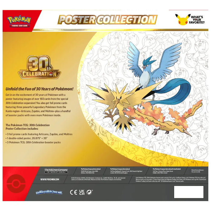 Pokémon TCG 30th Celebration Poster Collection – Englisch