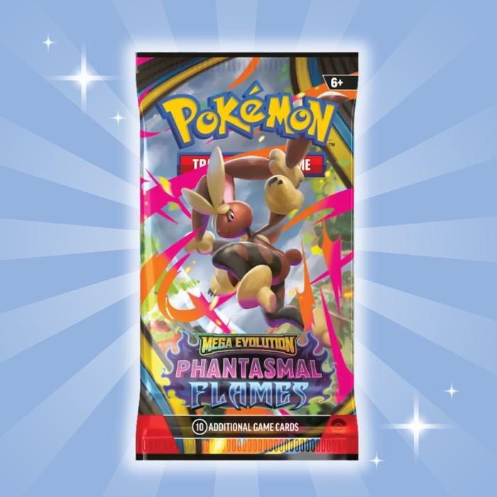 Pokémon TCG – Mega Evolution 02: Phantasmal Flames Booster Pack (Englisch)) | 1x Booster mit 10 Sammelkarten