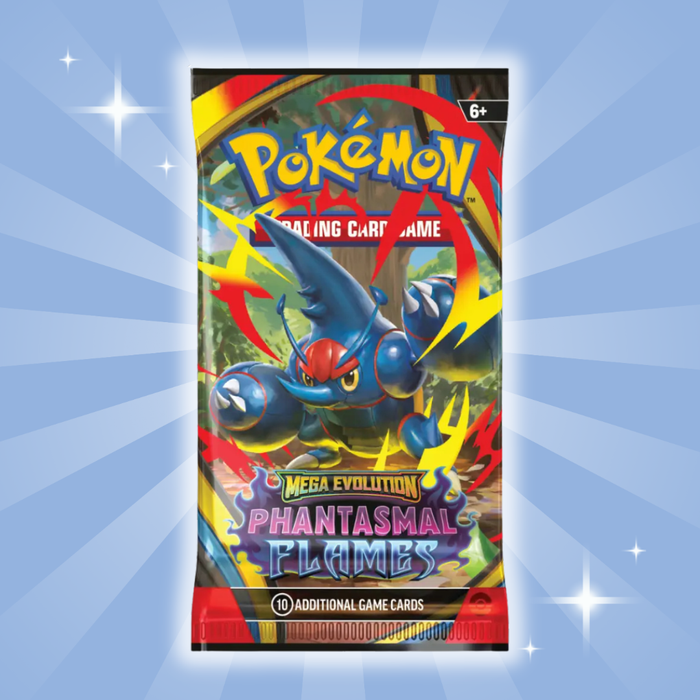 Pokémon TCG – Mega Evolution 02: Phantasmal Flames Booster Pack (Englisch)) | 1x Booster mit 10 Sammelkarten