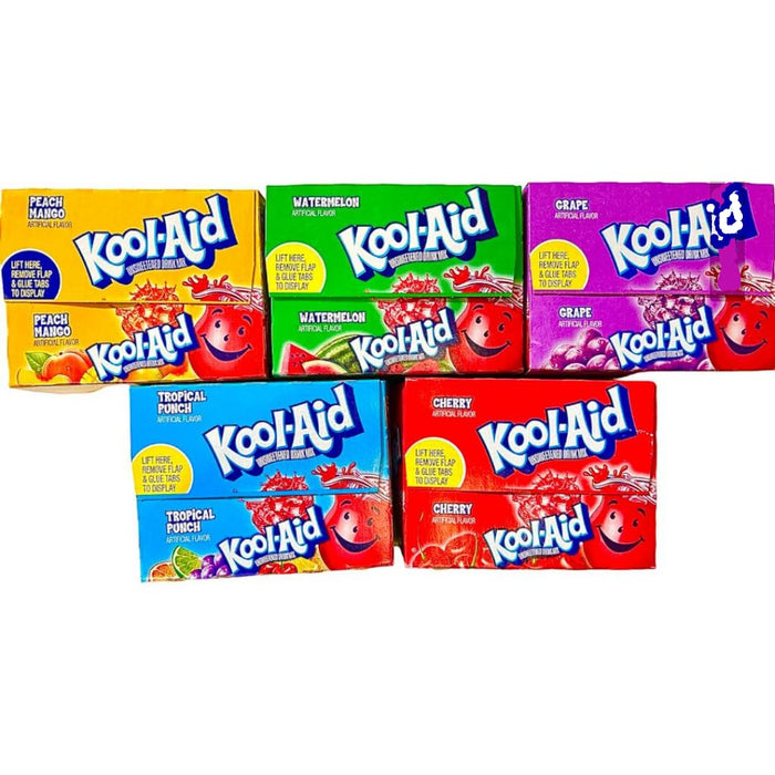 5er Probierpack – Kool‑Aid Ungesüßtes Drink Mix Pulver | 5×3,9 g | alle 5 Geschmacksrichtungen