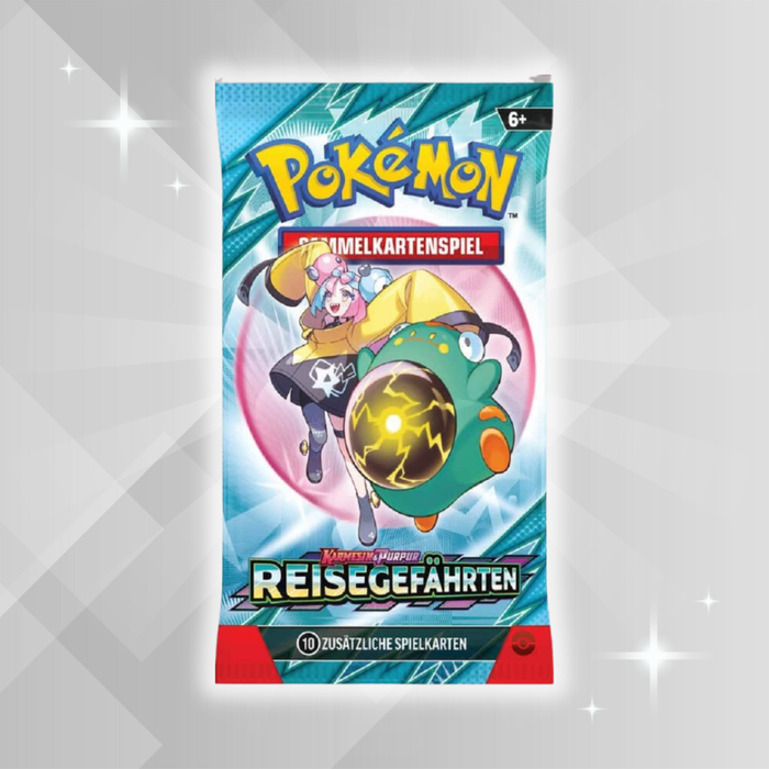1x Pokémon Karmesin & Purpur – Reisegefährten Booster Pack | Deutsch | 1x Original TCG Booster