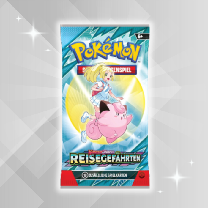 1x Pokémon Karmesin & Purpur – Reisegefährten Booster Pack | Deutsch | 1x Original TCG Booster