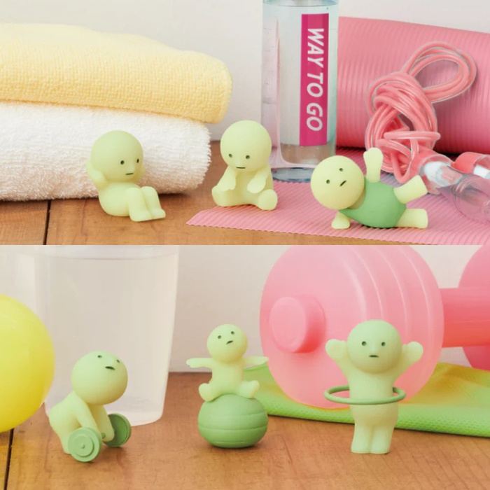 Original  Smiski Exercising-Serie – Leuchtende Sammelfigur Blindbox