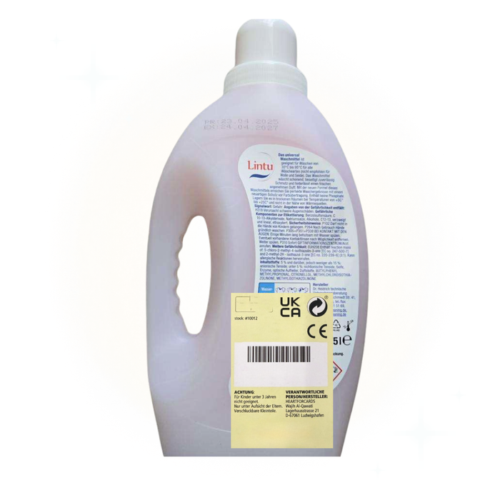 Lintu Vollwaschmittel Universal Gel – 1,375 L (32 Wäschen)