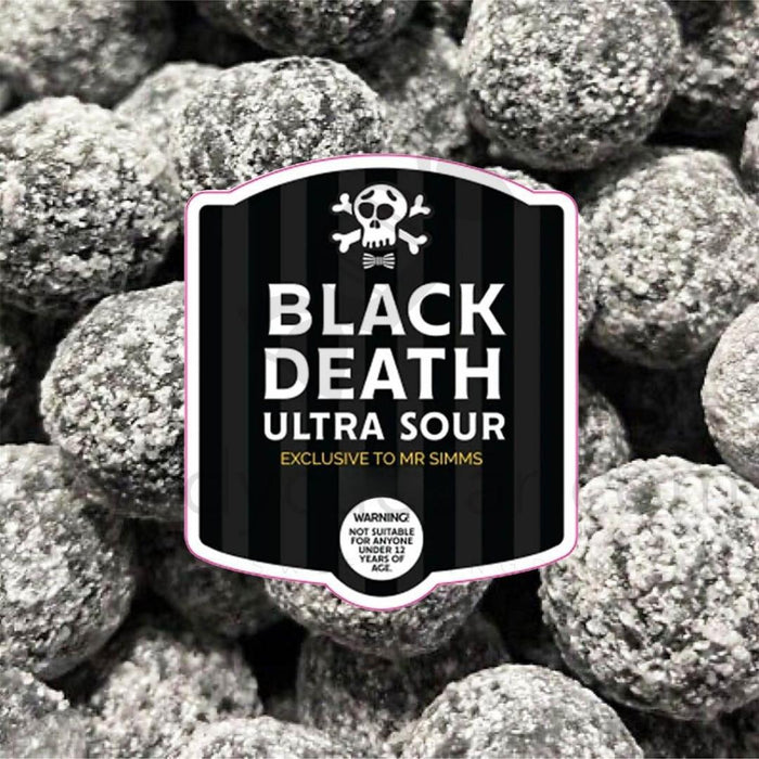 Black Death Ultra Sour Candy – The World's Sourest Lemon Candy Balls | Extreme Sour Challenge | 3 Pieces Bag