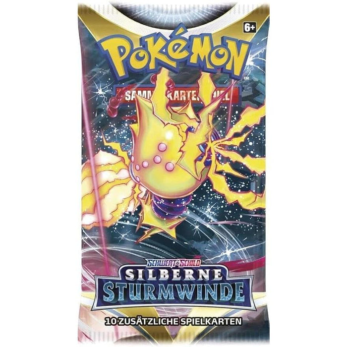 Pokémon TCG – Schwert & Schild Silberne Sturmwinde | Booster | Deutsch | 10 Karten