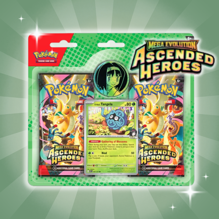 Pokémon ME02.5 – Ascended Heroes Collection (Green) | 2 Booster Packs | English | Mega Evolution