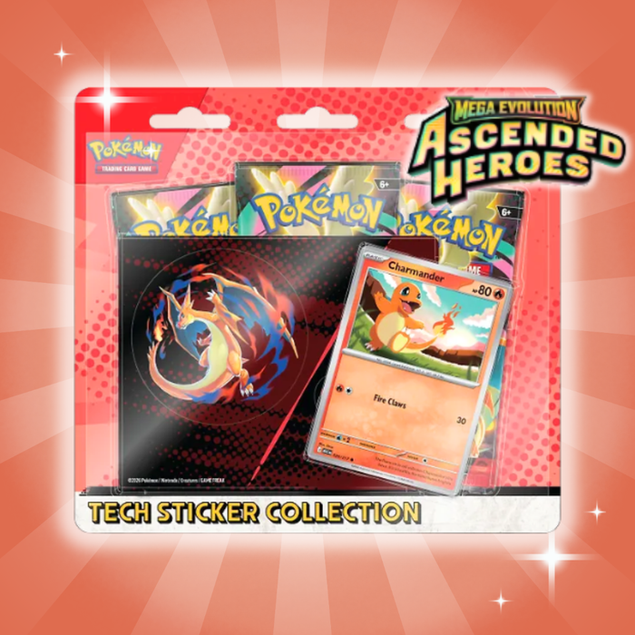 Pokémon ME02.5 – Ascended Heroes Tech Sticker Collection (Red) | 3 Boosterpacks | English Version