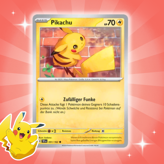 Pokémon – Pikachu Pokémon Day Stamp 051/162 | Deutsch | Promokarte