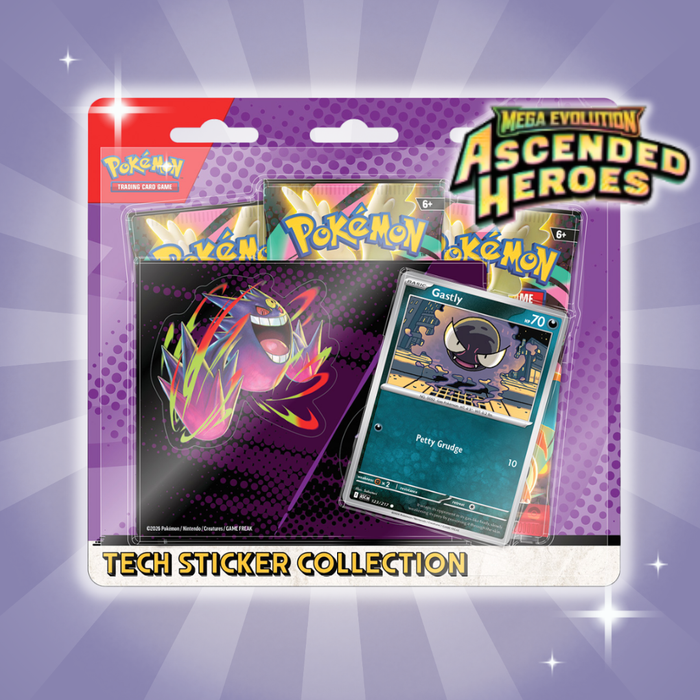 Pokémon ME02.5 – Ascended Heroes Tech Sticker Collection (Purple) | 3 Boosterpacks | English Version