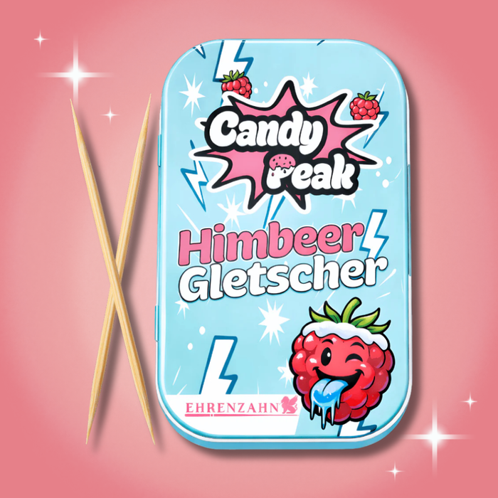 CandyPeak Zahnstocher – HimbeerGletscher Geschmack | 100 Stück