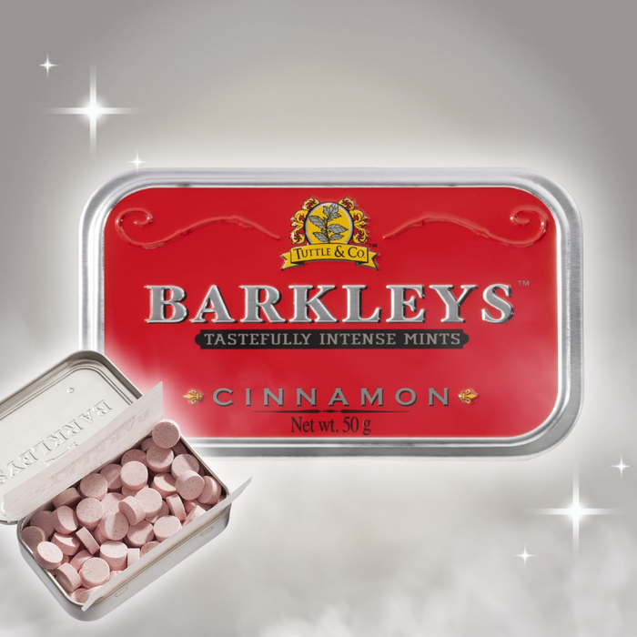 Barkleys Classic Mints Cinnamon – Zimt-Minz-Bonbons, 1 x 50 g
