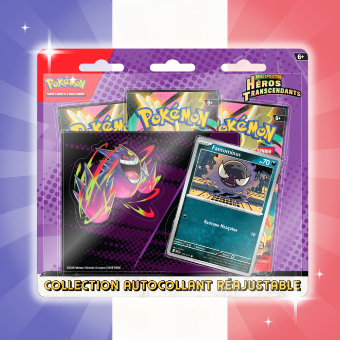 Pokémon Héros Transcendants – Blister 3 Boosters Tech Sticker (Aléatoire) | Version Française | ME2.5 Ascended Heroes