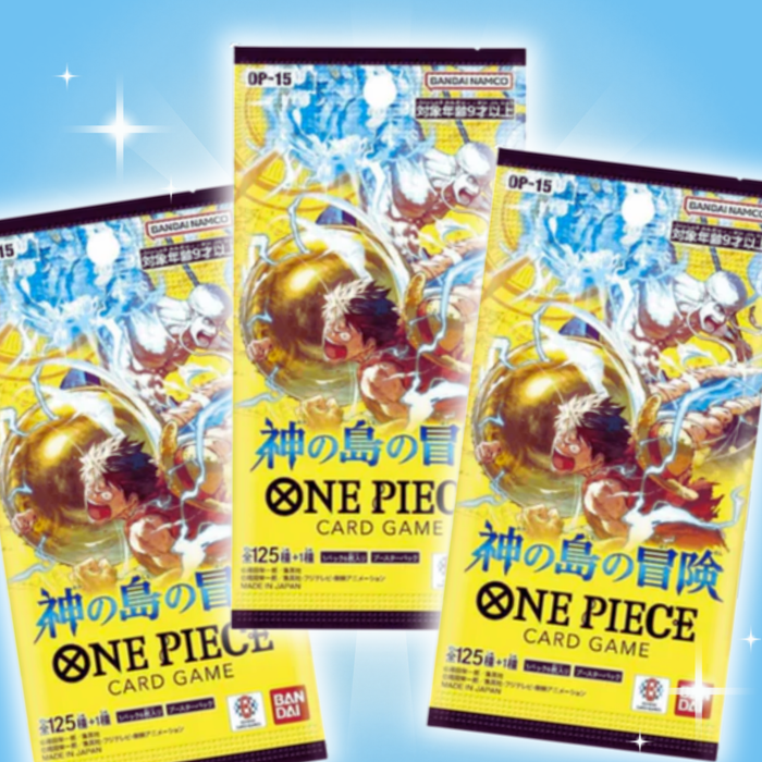 3x One Piece OP15 Adventure on Kami’s Island Booster Pack | Japanisch | je 6 Karten