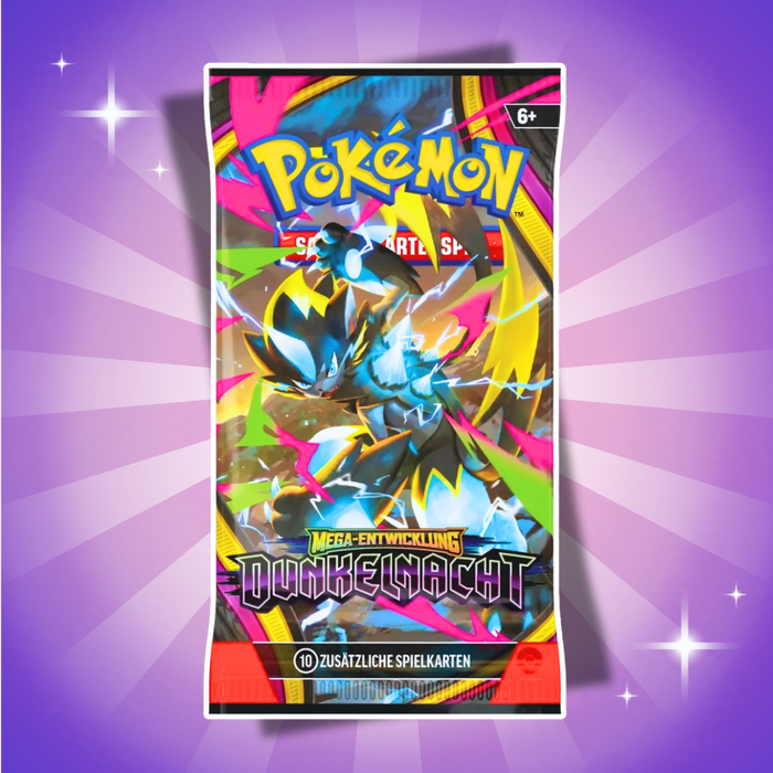 Pokémon Mega-Entwicklung: Dunkelnacht Booster Box Display Deutsch – 36 Booster Packs mit je 10 Karten