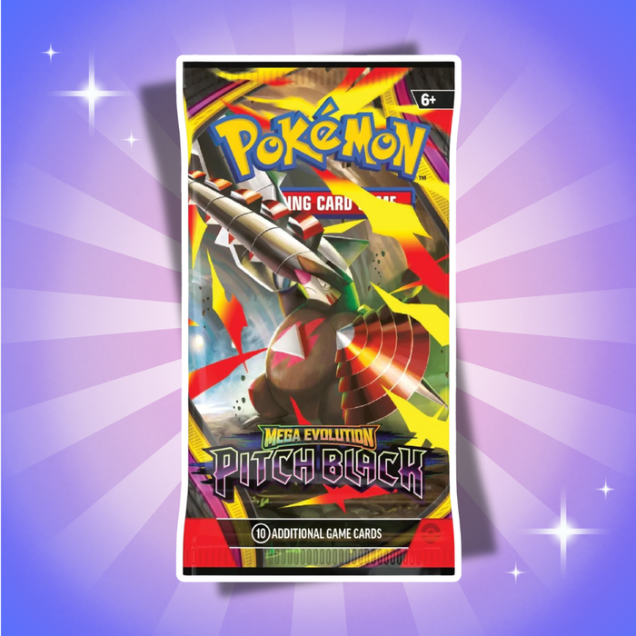 3x Pokémon Pitch Black Booster Englisch – 3 Booster Packs mit je 10 Karten
