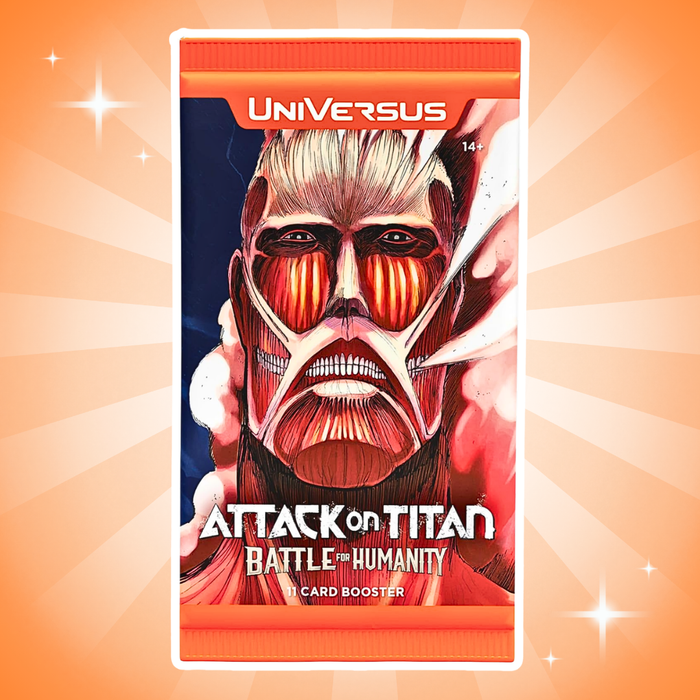 Attack on Titan Battle of Humanity Booster Display Englisch – 24 Boosterpacks, je 11 Karten, Sammelkartenspiel Box