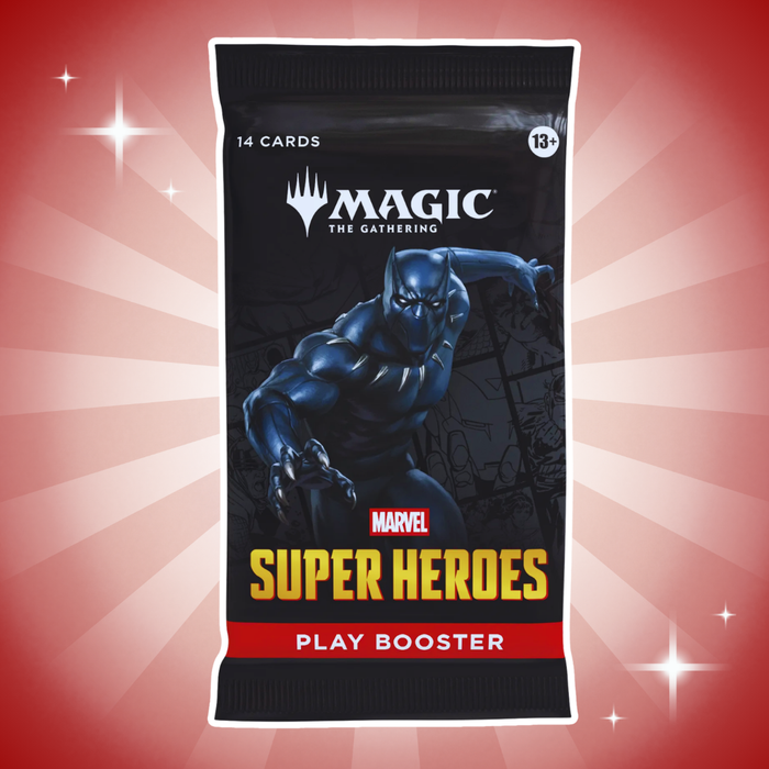 1x Magic: The Gathering Marvel Super Heroes Play-Booster Englisch – 1 Booster mit 14 Karten