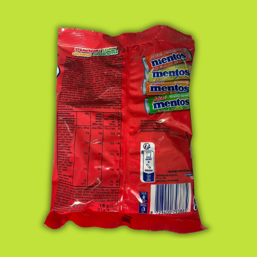 Mentos Mini Fruit Mix – 18er Vorratspack (214,7g) – Fruchtige Kaubonbons