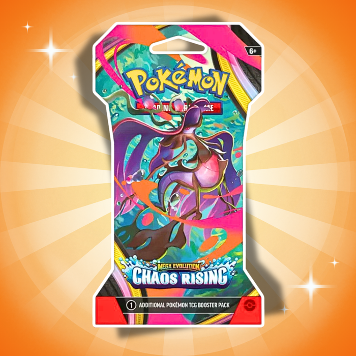 Pokémon Mega Evolution Chaos Rising Sleeved Booster Englisch – 10 Karten + Codekarte