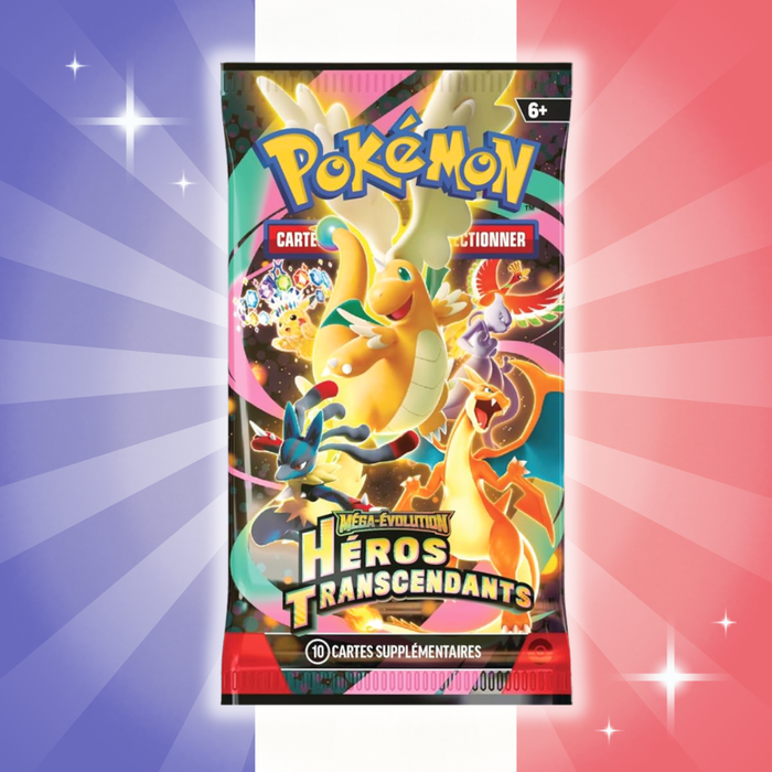 Pokémon Héros Transcendants (ME2.5) Booster – Version Française | 10 Cartes