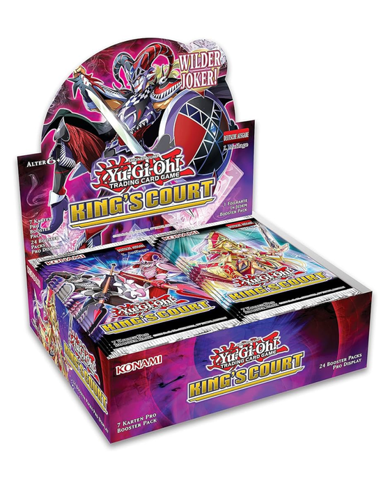 Yu-Gi-Oh! King's Court Display Deutsch – Booster Display mit 24 Packs