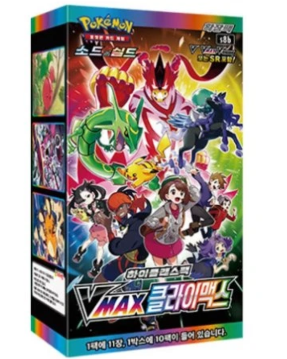 Pokémon VMAX Climax S8b Booster Box Display Koreanisch – 10 Booster Packs